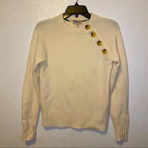 Ivory Burberry Cashmere Sweater
